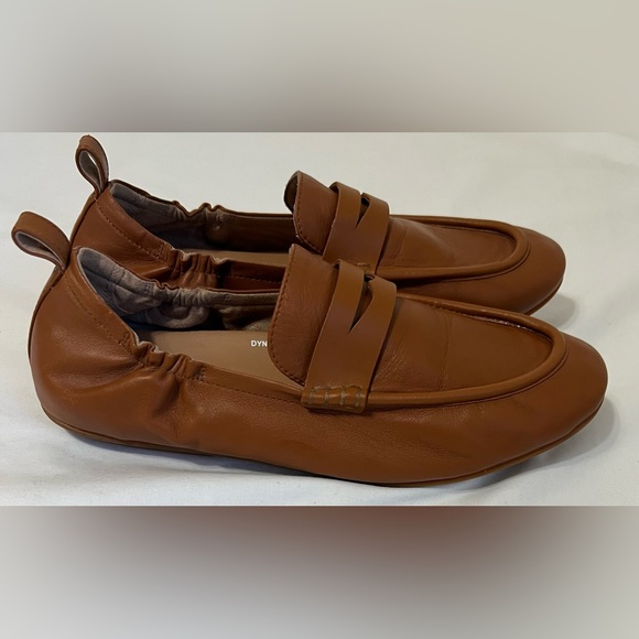 FitFlop Cognac Brown Penny Loafer Flats Dynamicushion Comfort US 10 EU 42 - Picture 4 of 9